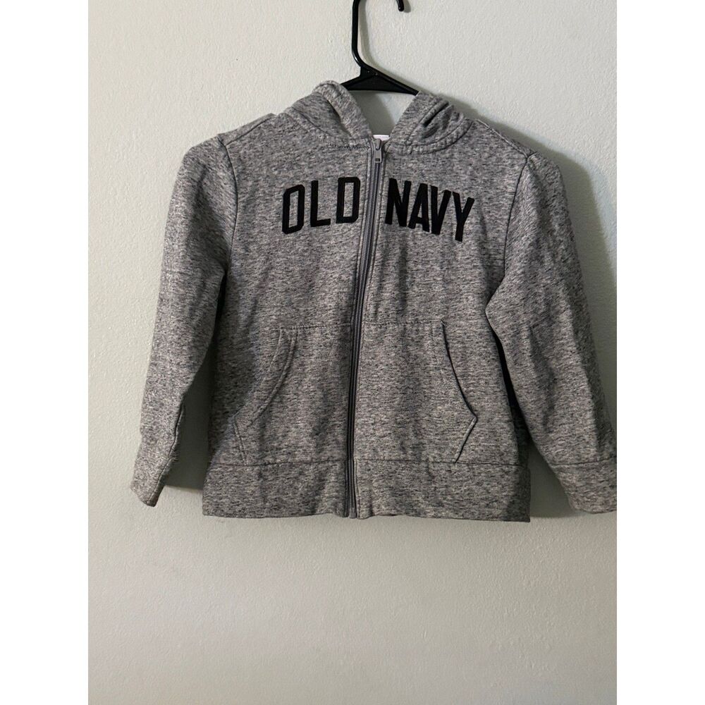 Old Navy Kids Gray Full Zip Hoodie Sweatshirt Size S (6-7) Heathered NO FLAWS